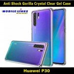 Anti Shock Gorilla Transparent Crystal Clear Gel Case For Huawei P30 ELE-L29 Slim Fit Look